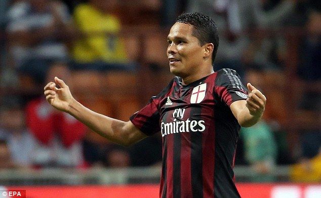 Calciomercato Milan: Bacca al West Ham? Pronti 20 milioni