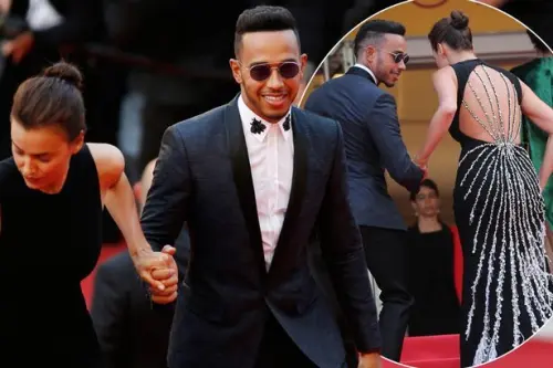 Irina Shayk sensuale a Cannes: Lewis Hamilton galantuomo