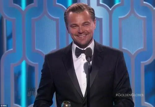 Leonardo Di Caprio vince il Golden Globe come Miglior Attore, si prepara all'Oscar?