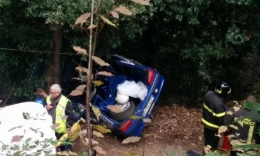 Dramma al Rally della Fettunta: auto ribaltata, Davide Tulipani morto
