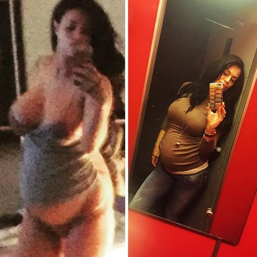 Cristina Del Basso col pancione di 9 mesi