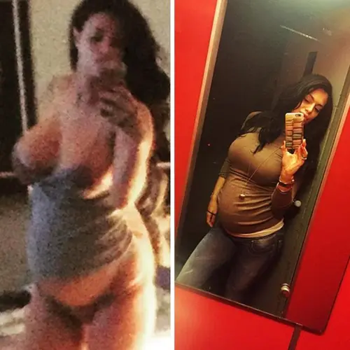 Cristina Del Basso col pancione di 9 mesi