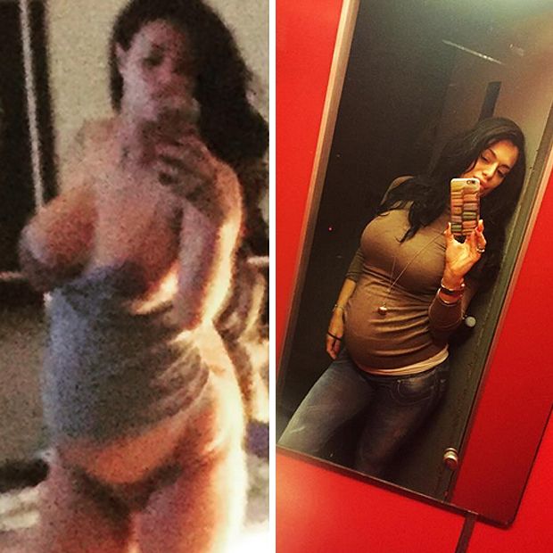 Cristina Del Basso col pancione di 9 mesi