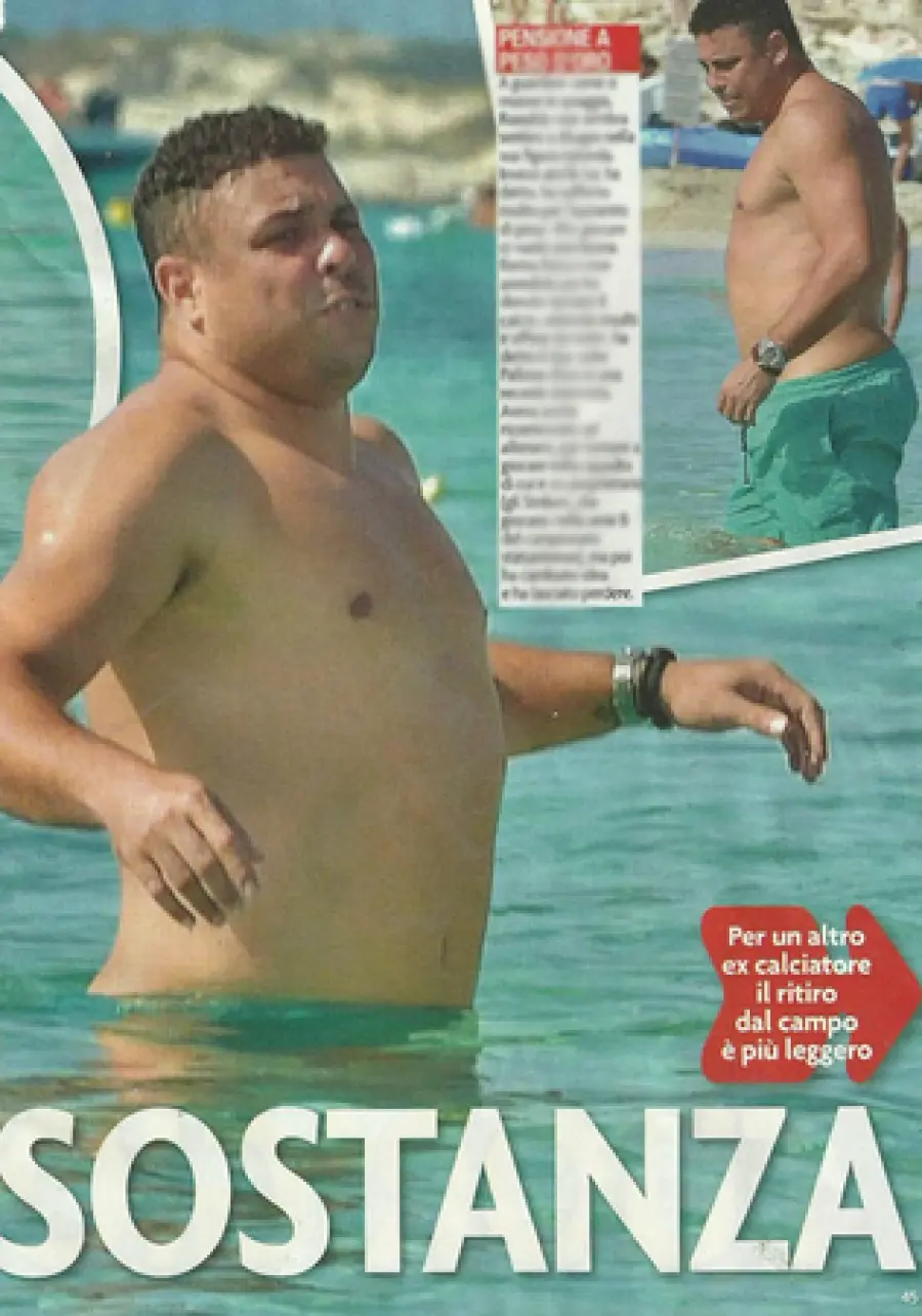 Ronaldo ingrassato: immagini choc su Novella 2000, addio forma smagliante