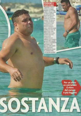 Ronaldo ingrassato: immagini choc su Novella 2000, addio forma smagliante