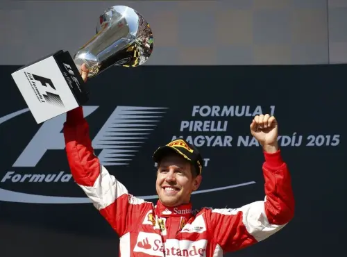 Gp Ungheria 2015, Vettel trionfa e dedica vittoria a Jules Bianchi
