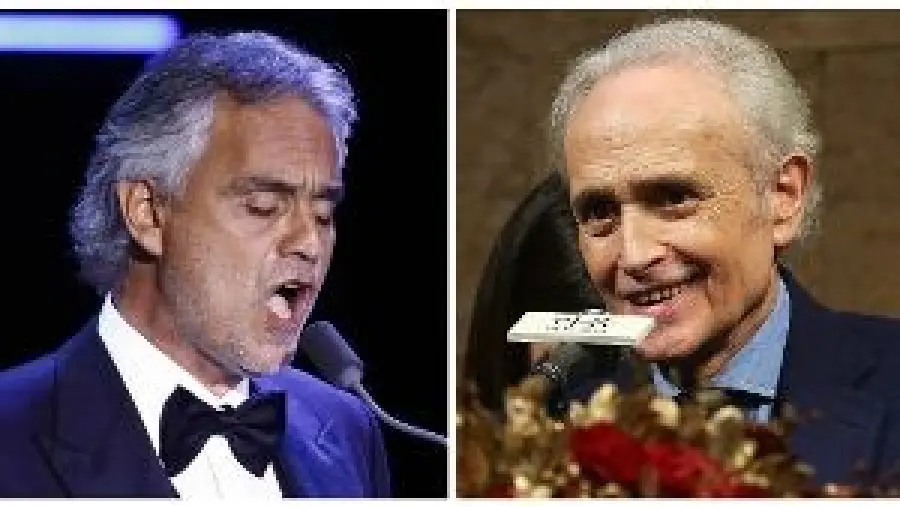Andrea Bocelli ricorda Luciano Pavarotti alle Terme di Caracalla