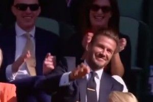 Wimbledon, David Beckham prende pallina al volo: video diventa virale