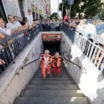 Metro A Roma, bimbo cade in tromba ascensore stazione Furio Camillo