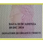 Donare organi: scelta menzionata sulla carta d'identità