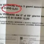 Automobilista riceve multa da 60 centesimi