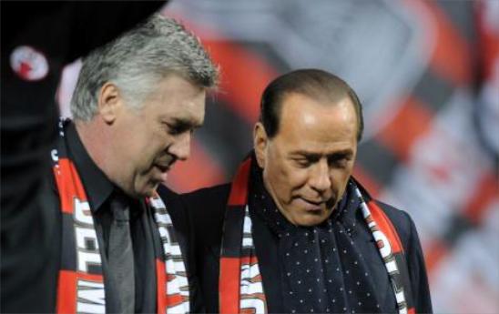 Carlo Ancelotti tentato dal Milan: Berlusconi gli telefona
