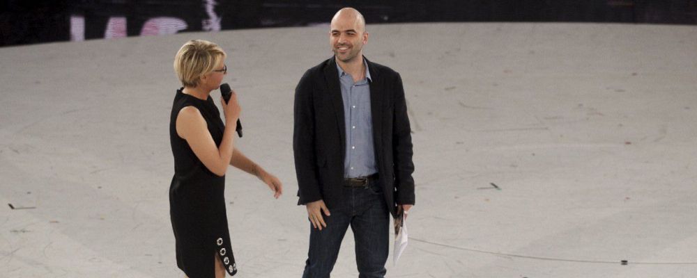 "Amici", boom di ascolti: Saviano legge Dostoevskij