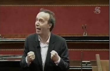Dante, Benigni lo ricorda al Senato: 