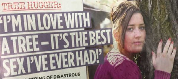 Emma, la ragazza che ama e vuole sposare un albero