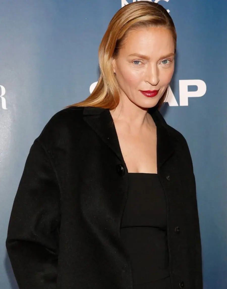 Uma Thurman: trucco originale o ritocchini? Look diverso alla première di "The Slap"