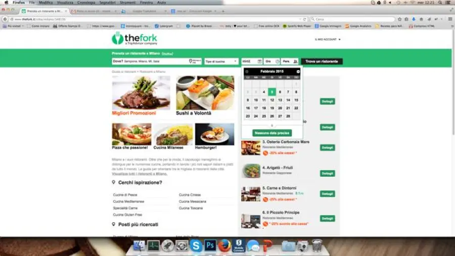 TheFork, sito per prenotare ristoranti online: sconti fino al 50%
