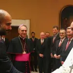Papa Francesco riceve giocatori del Bayern Monaco