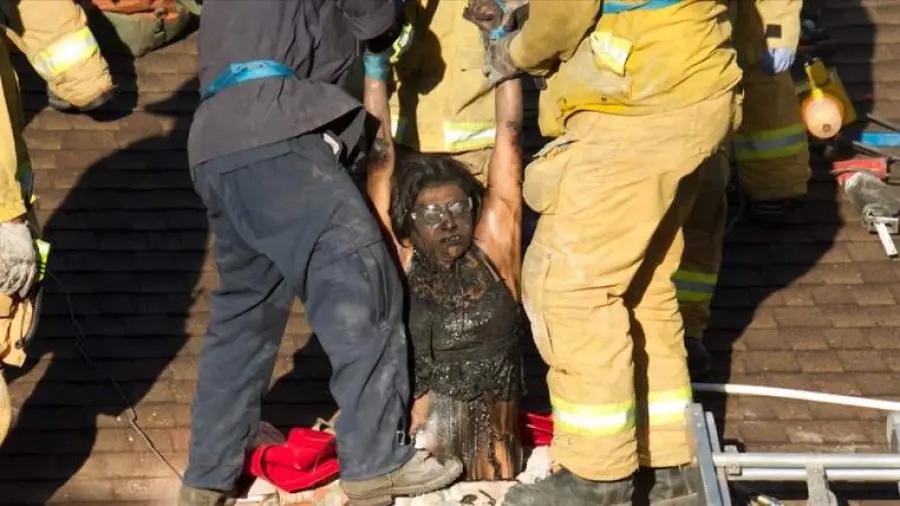 California, ladra resta incastrata in un camino: salvata e arrestata