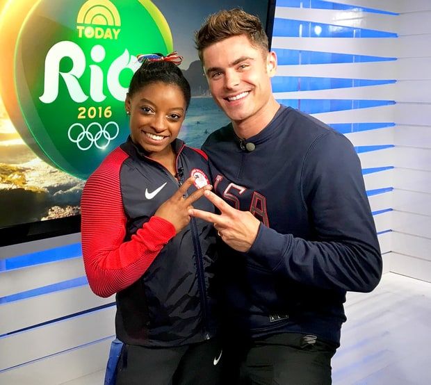 Simone Biles Incontra Zac Efron, Questo Il Suo Sogno, Altro Che Medaglie