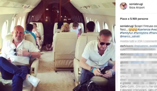 Sonia Bonolis viaggia con aereo privato: foto su Instagram fanno indignare