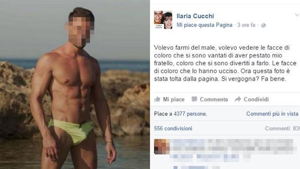 Cucchi, sorella pubblica foto carabiniere indagato pestaggio fratello