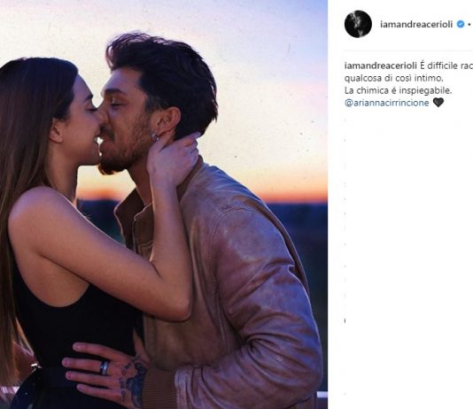 Andrea Cerioli e Arianna Cirrincione dediche d'amore sui social